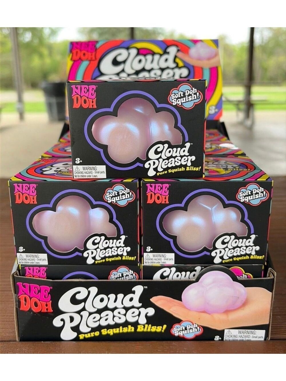 NeeDoh Cloud Pleaser Shimmer Squishy Stress Ball Sensory Toy New Sealed